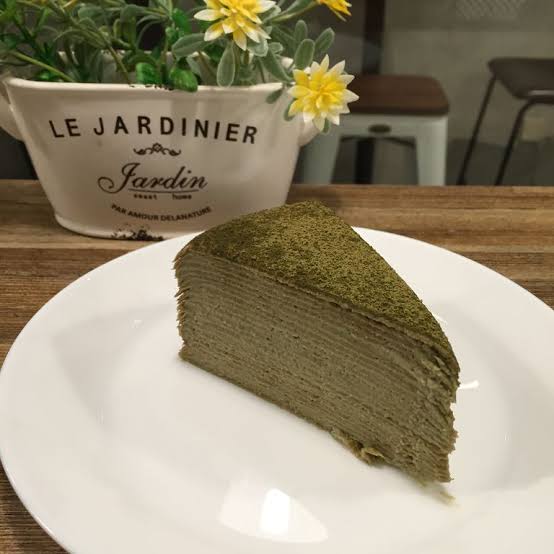Homebrew Cafe Mille Crepe Matcha