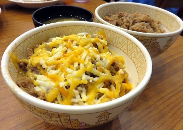 Sukiya Triple Cheese Gyudon