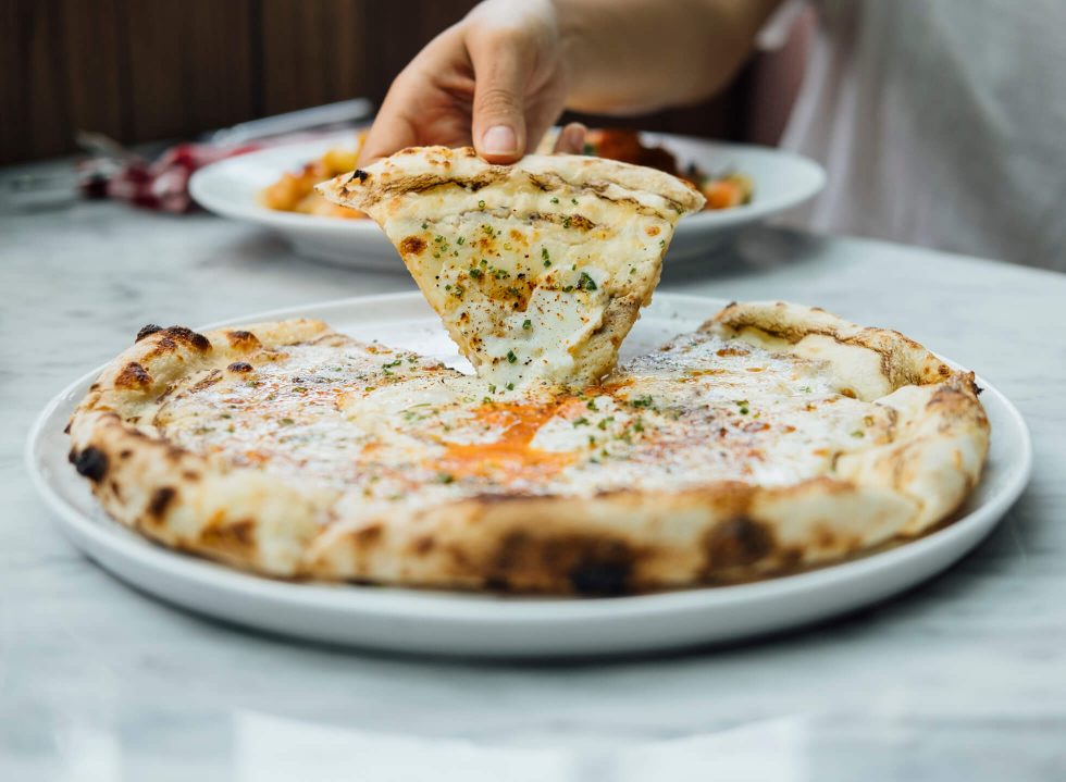 Quattro Formaggi Pizza by Osteria GIA